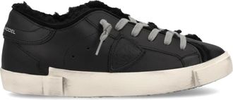 Philippe Model Prsx Tennis - Dames - Sneakers - Zwart - 36 EU - Leer - Schoenen