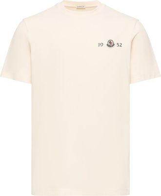 Moncler Moncler Logo Cotton T-shirt, Men, White, Size: 3xl