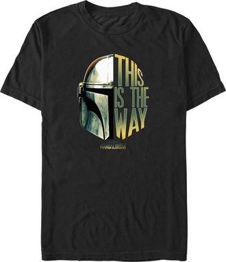 Star Wars Mens Star Wars The Mandalorian This is the Way Helmet Logo Graphic Tee in Black at Nordstrom, Size Xxx-Large