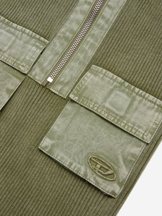 Diesel Girls Cotton Dress Green