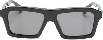 Bottega Veneta Black Classic Square-Frame Sunglasses - Unisex - Acetate