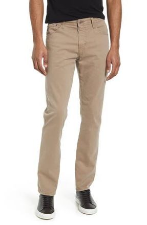 AG - Adriano Goldschmied Everett Stretch Sateen Slim Straight Pants in Stone Barrack at Nordstrom Rack, Size 30 X 32