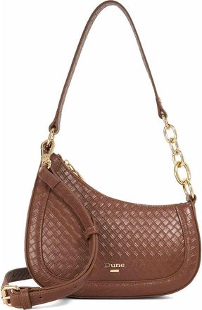 Dune London Direction Leather Shoulder Bag in Medium Brown at Nordstrom