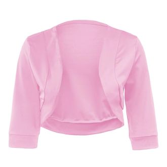 Generic Stylish Plus Size Coat Womens Summer Cardigan 3/4 Sleeve Cropped Jacket for Everyday Wear and Outdoor Activities (XXL)