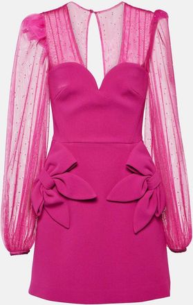 Rebecca Vallance Lilah embellished crepe minidress