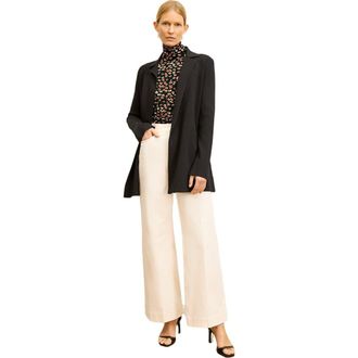 M.M.LaFleur Merritt Wrap Jardigan in Black at Nordstrom, Size Medium L