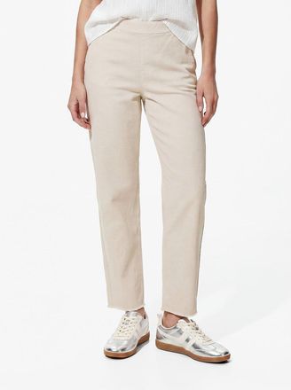 Pieces Rechte broek met frons, hoge taille