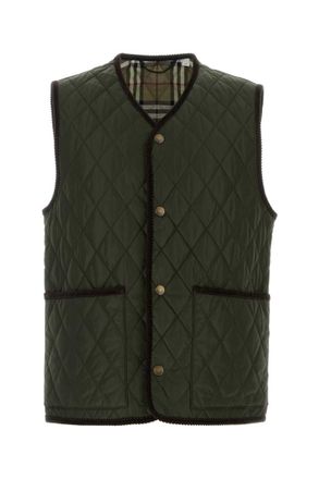 Burberry Army green nylon jacket