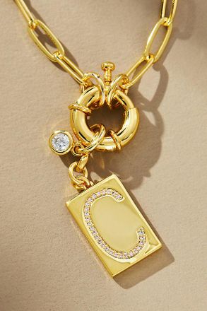 Uncommon James Initial Chain Monogram Necklace