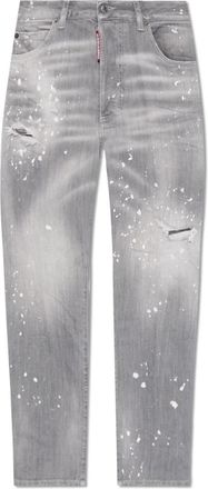 Dsquared2 Boston Jeans - Dames - Slim Fit Jeans - Grijs - S - Katoen - Jeans