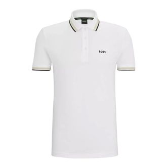 HUGO BOSS Classic Polo Shirt - male - Boss - Polo Shirts - White - S - Tops