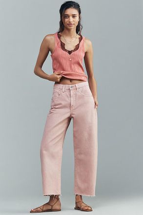 AG - Adriano Goldschmied AG Hattie Cotton Crop High-Rise Tapered Jeans