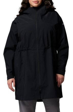 Columbia Weekend Adventure II Long Jacket in Black at Nordstrom, Size 1X
