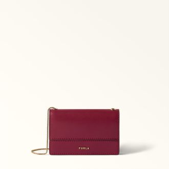 Furla Lia Porta Carte Di Credito S Rododendro Rosa Pelle Di Vitello Sidney Donna