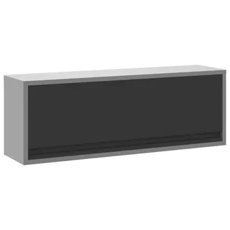 vidaXL Armadio Per Attrezzi Nero E Grigio 100 X 25 X 35 Cm Vidaxl