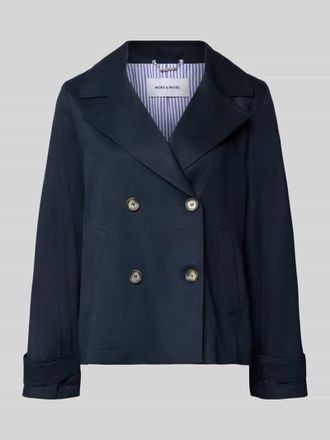 More & More Jacke aus Lyocell-Mix in Marine, Gr&ouml;&szlig;e 44