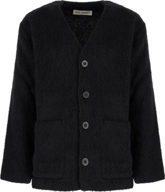 Our Legacy Mohair Vest - Heren - Vesten - Zwart - XL - Wol - Truien & Vesten
