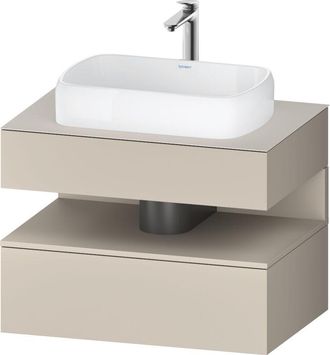 Duravit Duravit - Qatego Consola Mueble Bajo Lavabo, 1 Extra&iacute;ble, 1 Caj&oacute;n