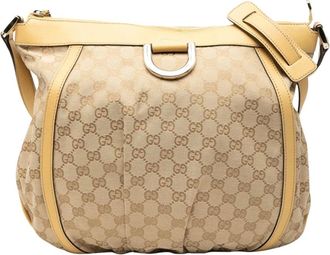 Gucci Pre-owned Shoulder Bags, female, Brown, Size: ONE SIZE Pre-owned Patterned Shoulder Bag