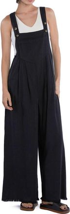 BILLY T Claire Wide Leg Denim Overalls in Ink at Nordstrom, Size X-Small