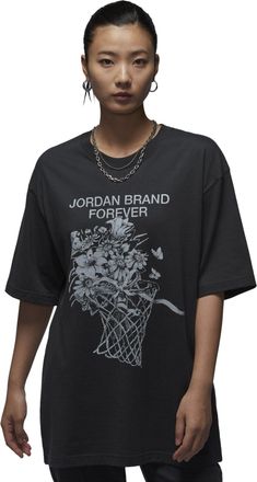 Nike Jordan (WMNS) Air Jordan Oversized Graphic T-Shirt Asia Sizing Off Noir FV7120-045