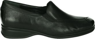 Semler Zwarte Instappers met Uitneembaar Voetbed - Dames - Loafers - Zwart - 40 EU - Schoenen