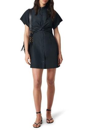 Rag & Bone Gretchen Cotton Poplin Shirtdress in Black at Nordstrom Rack, Size 00