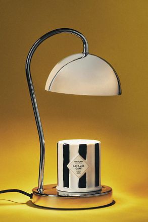 Anthropologie Chrome Candle Warmer Lamp