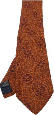 Burberry Cravatta in seta - Arancione