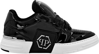 Philipp Plein Super Street Lo-Top Sneakers - unisex - Sneakers - Zwart - 35 EU - Leer - Schoenen