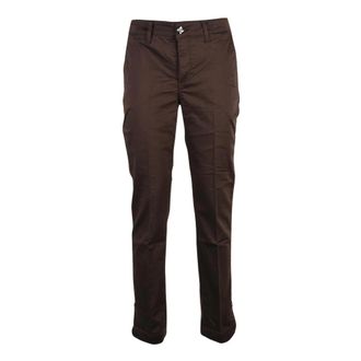 Liu Jo Slim-fit Chino Broek - Dames - Slim Fit Broeken - Bruin - W28 - Katoen - Broeken