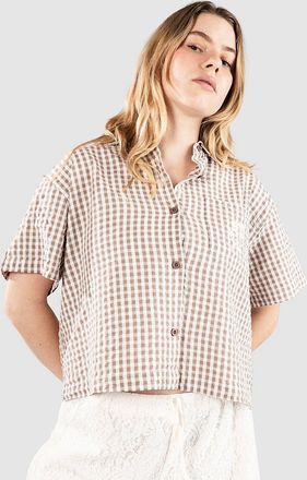 Monet Skateboards Frankie Gingham Camicia marrone