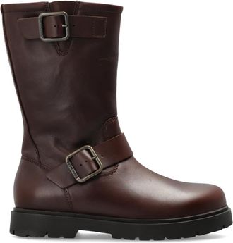 Birkenstock Highwood Mid Wire Buckle - Dames - Enkellaarsjes - Bruin - 37 EU - Leer - Schoenen
