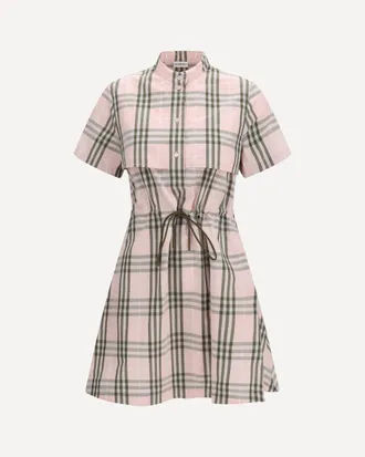 Burberry Check cotton Dress Female 8