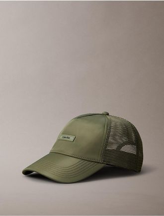 Calvin Klein Mens Standard Logo Baseball Cap - Green