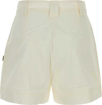Woolrich Womens Cotton Poplin Shorts White Chino