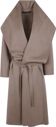 Max Mara MXT Tululo Kasjmier Jas - Dames - Mantels - Beige - Maat: XS Kasjmier
