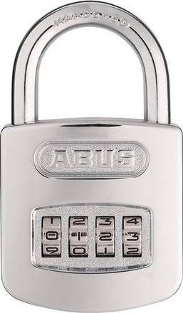 ABUS Candado De Combinaci&oacute;n 160/50 Cuerpo Del Candado W.51mm Sta Plata Rosa Rodillo De Combinaci&oacute;n 4