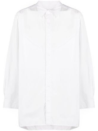 Yohji Yamamoto Camicia con inserti - Bianco
