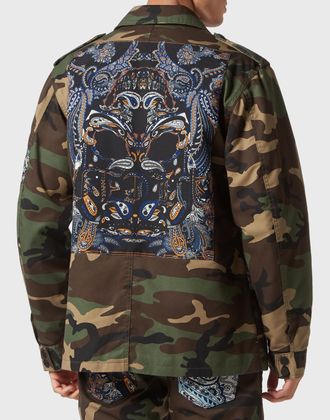 Philipp Plein Denim Jack Paisley