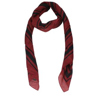 Burberry Foulard vrouwelijk rood en zwart katoen