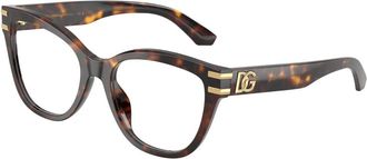 Dolce & Gabbana Dg3418 Optisch Montuur - Dames - Accessoires - Bruin - Maat: 55 MM