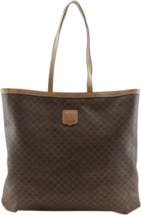 Celine Pre-owned PVC Tote Bag - Dames - Vintage Shopper - Bruin - ONE Size - Vintage