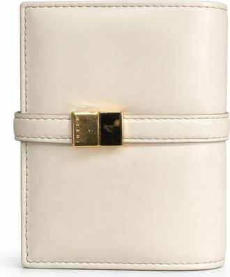 Marni Prisma Billfold Leather Wallet - Lily White
