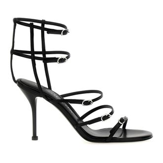 Alexander McQueen Sandals - female - Alexander McQueen - High Heel Sandals - Black - 5 1/2 UK - Shoes