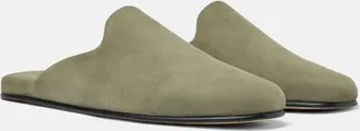 Scarosso Atlas Slippers in Green - Nubuck at Nordstrom, Size 40