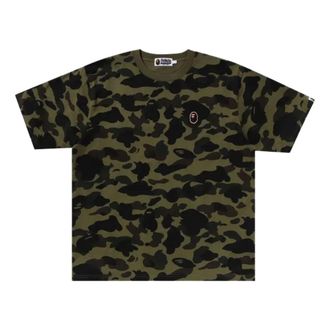 A Bathing Ape 1st Camo One Point Tee Green 1K30-109-006-GREEN