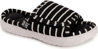 Muk Luks Raelynn Slide Slipper in Black at Nordstrom, Size Medium