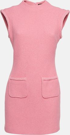 Maje Pink Tweed Sleeveless Mini Dress