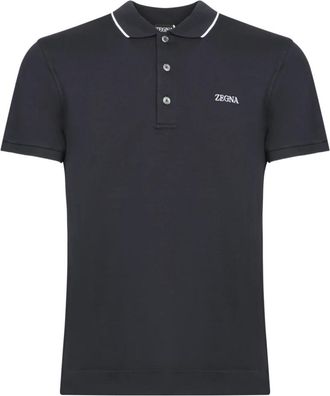 Ermenegildo Zegna Hombre, Camisetas, Azul, Talla: M